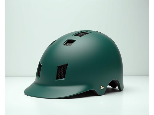 Lightweight touring helmet in matte forest green